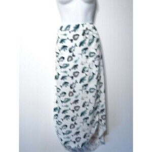 Flagpole Swim Gillian Fish Print Wrap Midi Skirt Cover up XS NWT 395